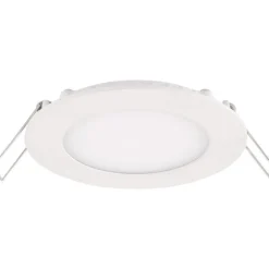 LED Einbaustrahler Downlight rund Aluminium - 6W entspricht 50W - Sägegröße 110mm - 3000K Warmweiß