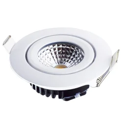 LED Einbaustrahler 85mm - IP65 Weiss - 5W 420Lm - 2700 K 827 Warmweiß | Einbaudurchmesser 75mm – Triac dimmbar | 230v
