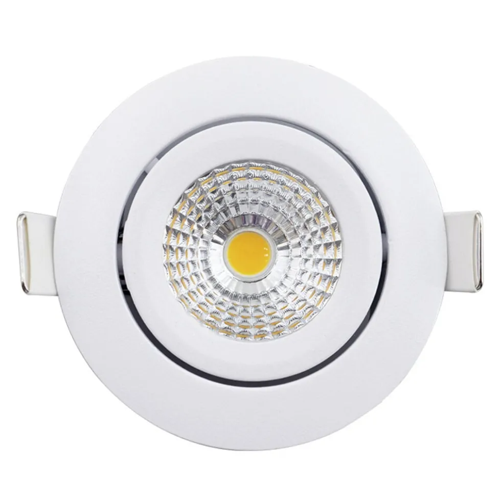 LED Einbaustrahler 85mm - IP65 Weiss - 5W 420Lm - 2700 K 827 Warmweiß | Einbaudurchmesser 75mm – Triac dimmbar | 230v