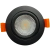 LED Einbaustrahler Schwarz dimmbar - 5W entspricht 50W - Dim to Warm 1800K-2800K