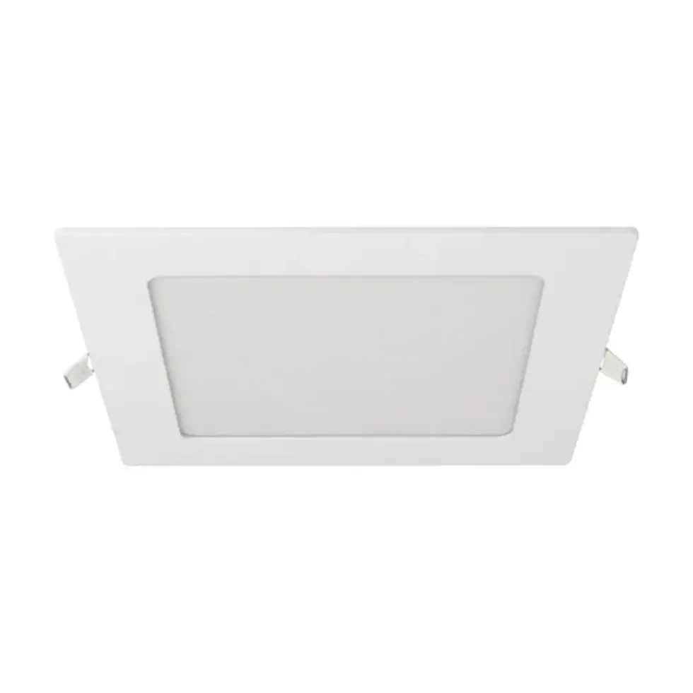 LED Einbaustrahler - Weiß Downlight Quadratisch 170mm - 12W 900Lm - 3000K 830 Warmweiß | Einbaumaß 150x150mm