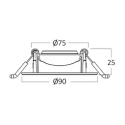 LED Einbaustrahler - 5W entspricht 35W - 4000K Neutralweiß - schwenkbar - 230V