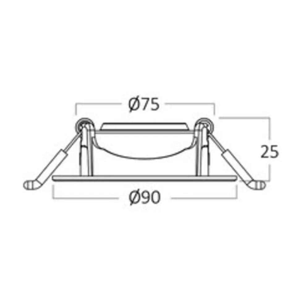 LED Einbaustrahler - 5W entspricht 35W - 4000K Neutralweiß - schwenkbar - 230V