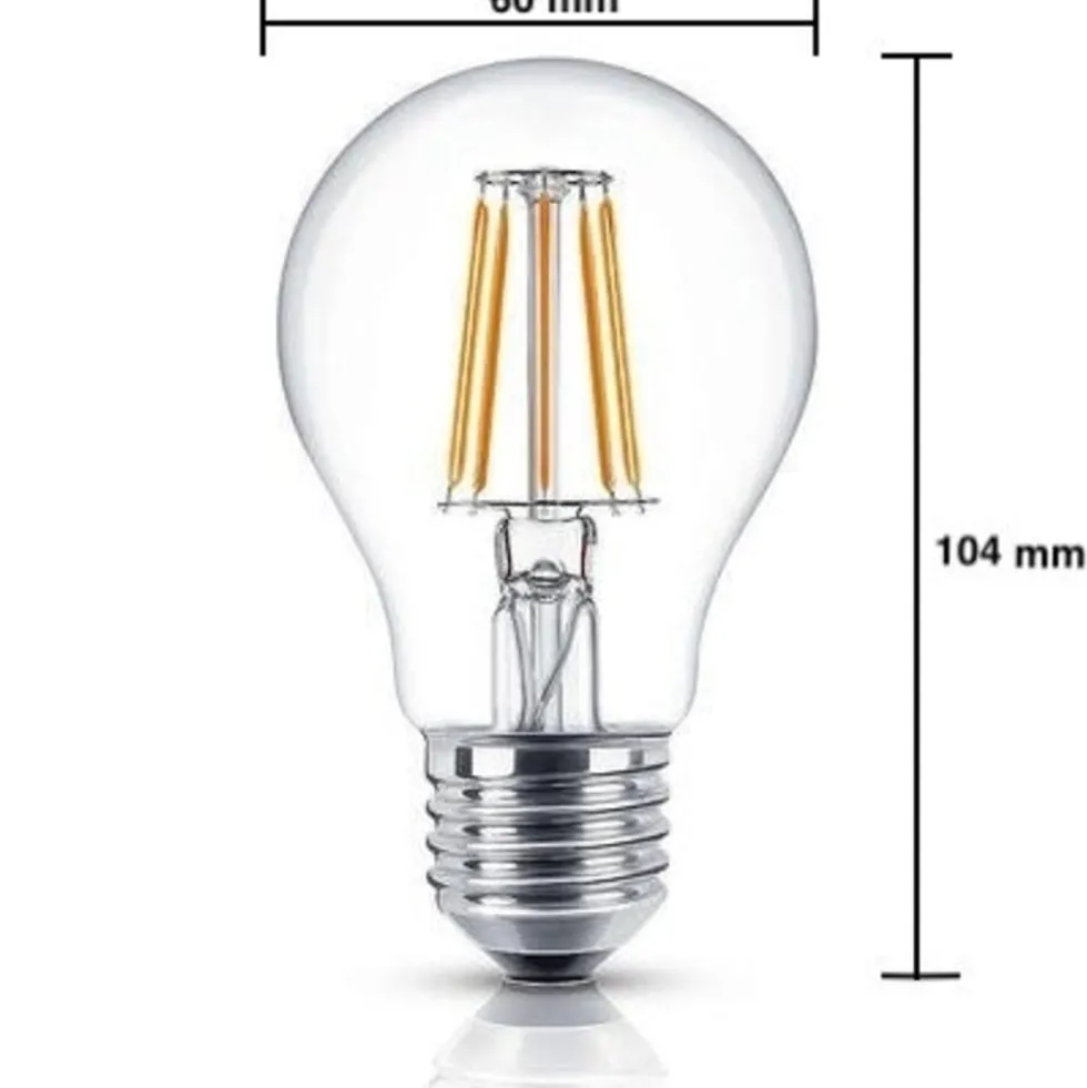LED Fadenlampe dimmbar - E27 A60 - 4W entspricht 50W - 2700K Warmweiß