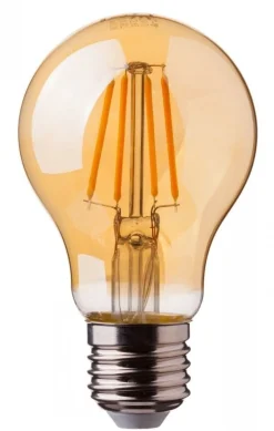 LED Fadenlampe dimmbar - E27 A60 - 8W entspricht 60W - 2200K extra Warmweiß