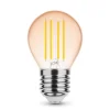 LED Fadenlampe - dimmbar - E27 Sockel - G45 - 4W entspricht 28W - 1800K extra Warmweiß