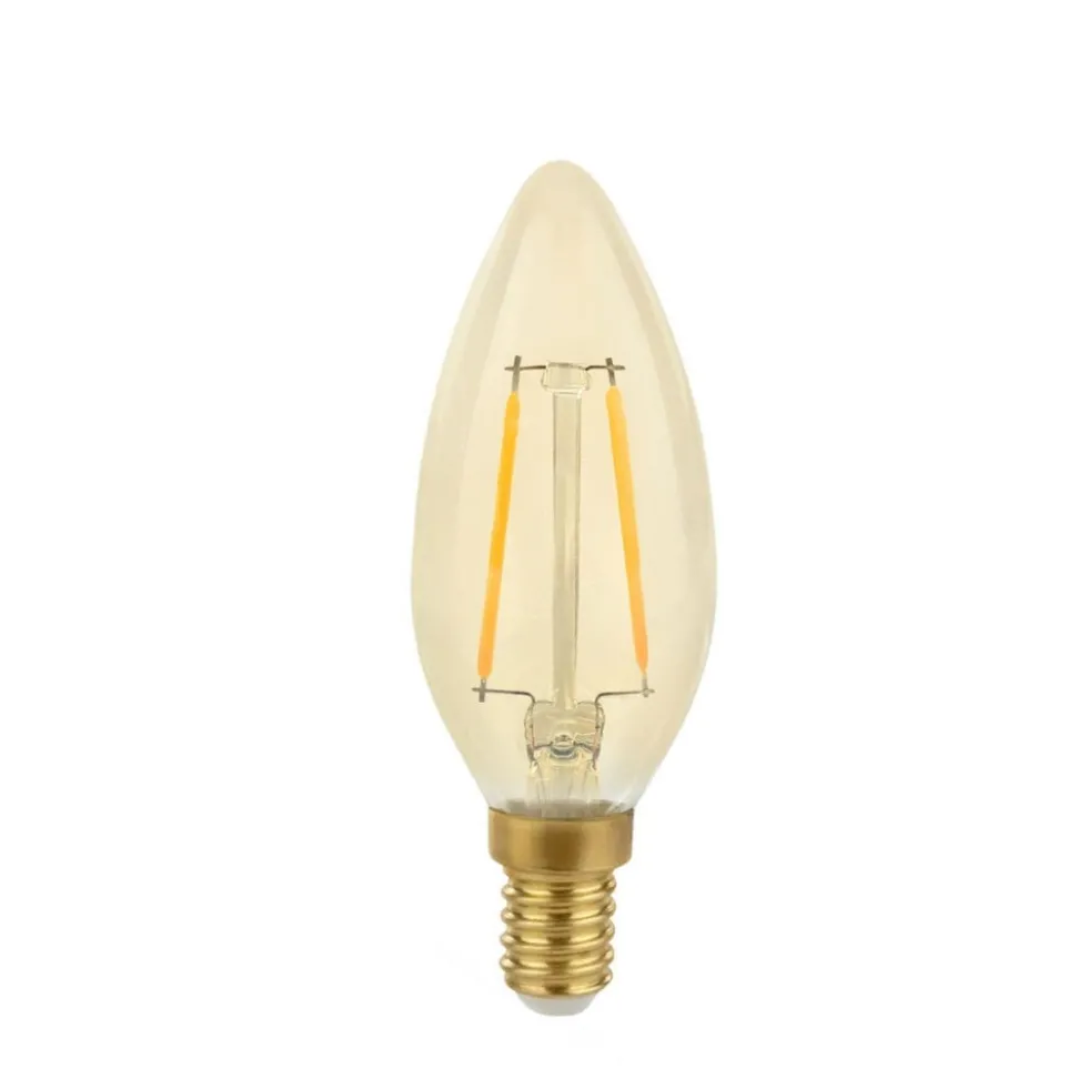 LED Fadenlampe E14 - C35 - 5W entspricht 50W - 2500K extra Warmweiß