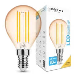 LED Fadenlampe E14 - G45 - 4W entspricht 33W - 1800K extra Warmweiß