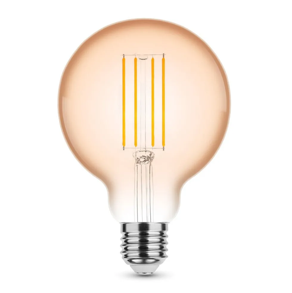 LED Fadenlampe E27 - G95 - 4W entspricht 33W - 1800K extra Warmweiß - L Globe