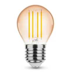 LED Fadenlampe E27 - G45 - 4W entspricht 33W - 1800K extra Warmweiß