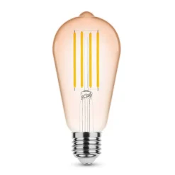 LED Fadenlampe E27 - ST64 - 4W entspricht 33W - 1800K extra Warmweiß - Hohe Ausführung