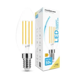 LED Fadenlampe Kerze dimmbar - E14 C35 7W - 2700K Warmweiß
