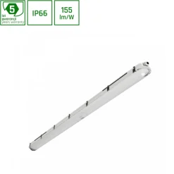 LED Feuchtraumleuchte IP66 – 27-58W 4200-8700Lm – 6000K 865 Tageslichtweiß | 150cm – Multi Lumen Einstellbar – Limea Pro
