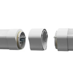 LED Feuchtraumleuchte Poseidon V1.0 30-50W 4650-8750lm - 830-865 CCT | 150cm - Durchgangsverdrahtung (5x2.5mm2)