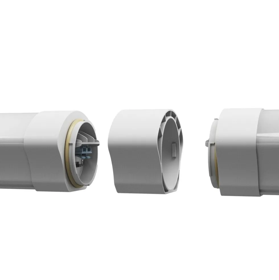 LED Feuchtraumleuchte Poseidon V1.0 30-50W 4650-8750lm - 830-865 CCT | 150cm - Durchgangsverdrahtung (5x2.5mm2)