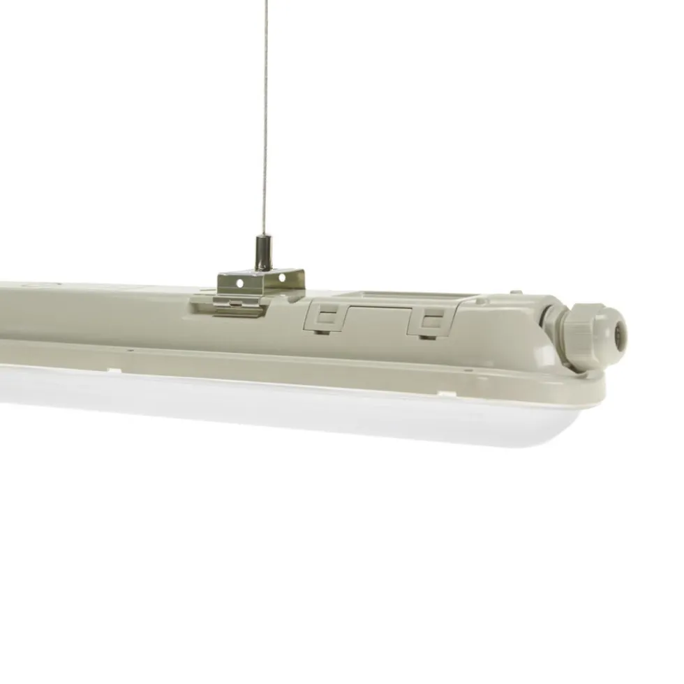 LED-Feuchtraumleuchte Wannenleuchte IP65 - 150cm - 52W 8892 Lumen - 4000K 840 Neutral Weiss | IK10 - Modulär Anschließbar Durchgangsverdrahtung