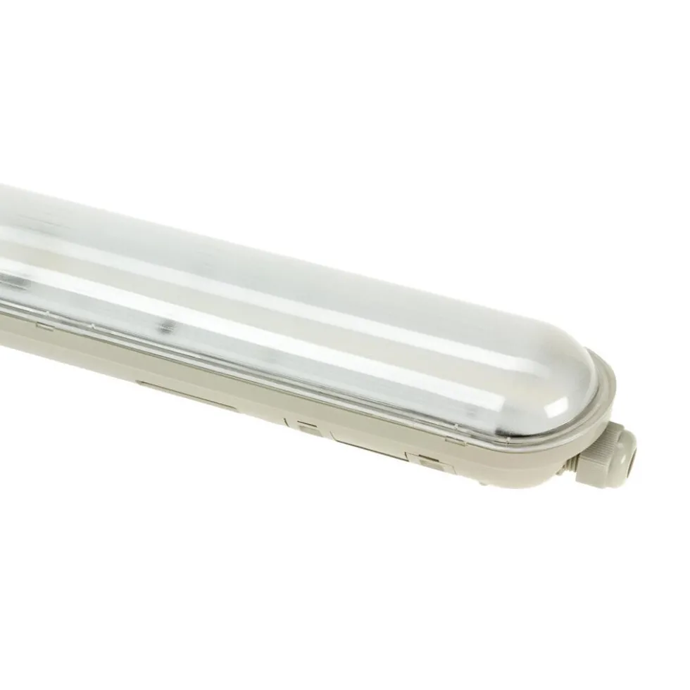 LED-Feuchtraumleuchte Wannenleuchte IP65 - 150cm - 52W 8892 Lumen - 4000K 840 Neutral Weiss | IK10 - Modulär Anschließbar Durchgangsverdrahtung