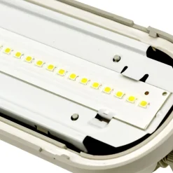 LED-Feuchtraumleuchte Wannenleuchte IP65 - 150cm - 52W 8892 Lumen - 4000K 840 Neutral Weiss | IK10 - Modulär Anschließbar Durchgangsverdrahtung