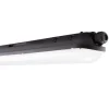 LED-Feuchtraumleuchte Wannenleuchte IP65 - 120cm Schwarz - 38W 6498 Lumen - 4000K 840 Neutral Weiss | IK10 - Modulär Anschließbar Durchgangsverdrahtung