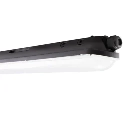 LED-Feuchtraumleuchte Wannenleuchte IP65 - 120cm Schwarz - 38W 6498 Lumen - 4000K 840 Neutral Weiss | IK10 - Modulär Anschließbar Durchgangsverdrahtung