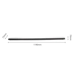 LED-Feuchtraumleuchte Wannenleuchte IP65 - 120cm Schwarz - 38W 6498 Lumen - 4000K 840 Neutral Weiss | IK10 - Modulär Anschließbar Durchgangsverdrahtung