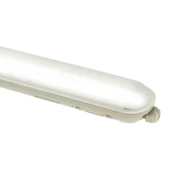 LED-Feuchtraumleuchte Wannenleuchte IP65 - 60cm - 20W - 3000 Lumen - 4000K 840 Neutral Weiss | IK10 - modulär anschließbar Durchgangsverdrahtung