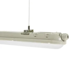 LED-Feuchtraumleuchte Wannenleuchte IP65 - 60cm - 20W - 3000 Lumen - 4000K 840 Neutral Weiss | IK10 - modulär anschließbar Durchgangsverdrahtung