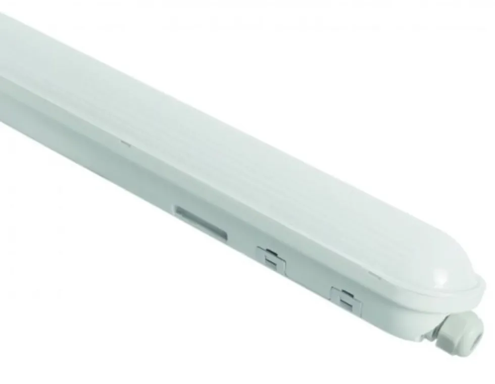 LED-Feuchtraumleuchte Wannenleuchte IP65 - 120cm - 38W 6498 Lumen - 4000K 840 Neutral Weiss | IK10 - Modulär Anschließbar Durchgangsverdrahtung