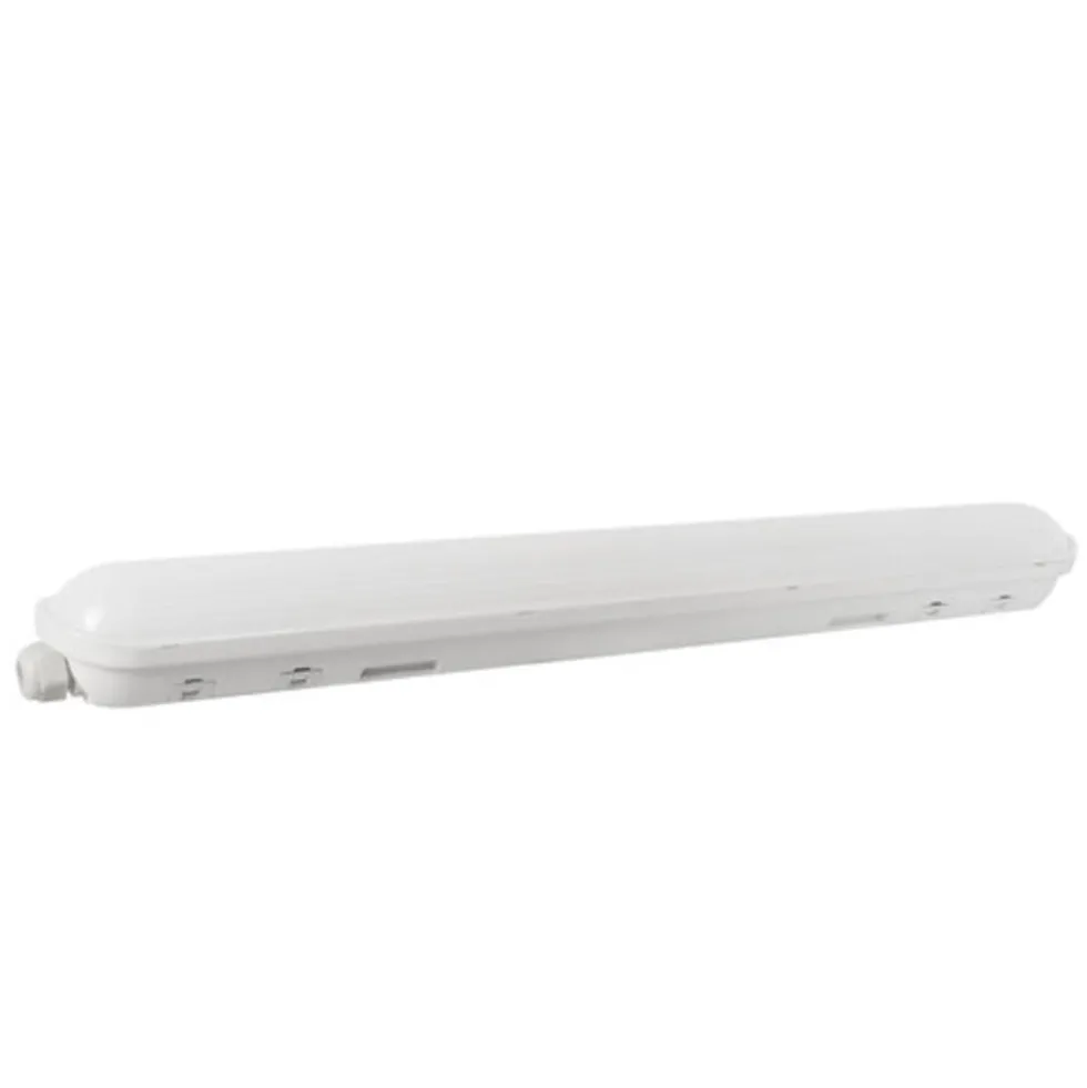 LED-Feuchtraumleuchte Wannenleuchte IP65 - 120cm - 38W 6498 Lumen - 4000K 840 Neutral Weiss | IK10 - Modulär Anschließbar Durchgangsverdrahtung