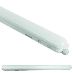 LED-Feuchtraumleuchte Wannenleuchte IP65 - 120cm - 38W 6498 Lumen - 4000K 840 Neutral Weiss | IK10 - Modulär Anschließbar Durchgangsverdrahtung
