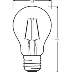 LED-Filamentlampe E27 Goldbirne 2,5 W 220 lm Sehr warmweiß