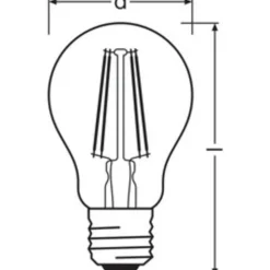 LED-Filamentlampe E27 Goldbirne 4W 410lm Sehr warmweiß