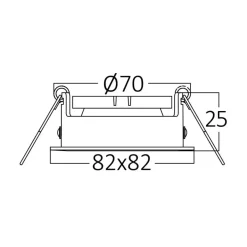 LED Fluter 20W - 1800lm 4000K - IP65 Schwarz