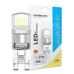 LED G9 Lampe - 1,9W entspricht 20W - 2700K Warmweiß - 48x16 mm