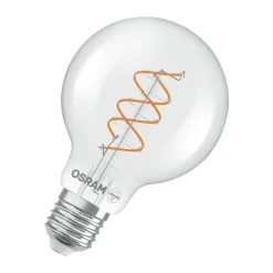 LED-Glühlampe mit Kugelform, E27 G80 klar dimmbar 7,2 W 806 lm, 2700 K
