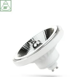 LED GU10 AR111 - 10W - 4000K Hellweiß - 20° Abstrahlwinkel | Dimmbar