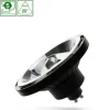 LED GU10 AR111 - 10W - 3000K Warmweiß - 20° Abstrahlwinkel - Schwarz