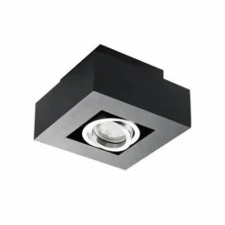 LED GU10 Deckenspot Armatur Schwarz - für 1 LED GU10 Spot