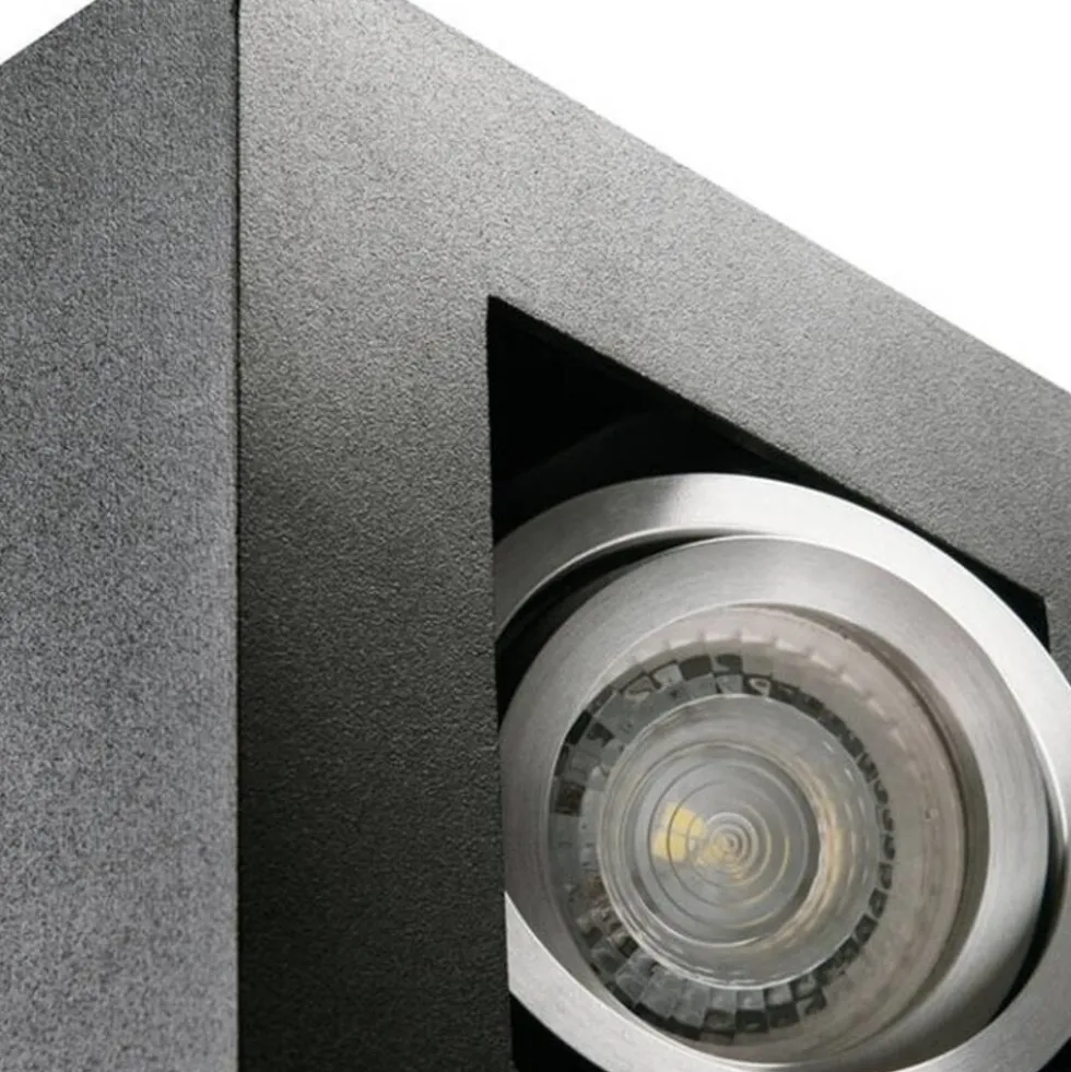LED GU10 Deckenspot Armatur Schwarz - für 1 LED GU10 Spot