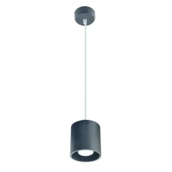 LED GU10 Deckenspot gesenkt schwarz rund - 65cm Kabellänge - max. 40W