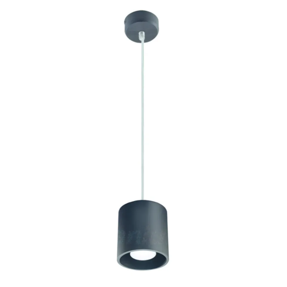 LED GU10 Deckenspot gesenkt schwarz rund - 65cm Kabellänge - max. 40W
