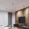 LED GU10 Deckenspot schwenkbar Schwarz rund - für 1 LED GU10 Spot