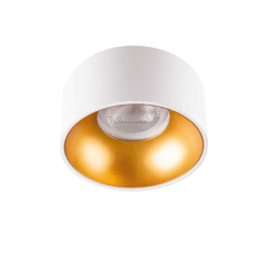 LED GU10 Deckenspot Weiß Gold rund - für 1 LED GU10 Spot