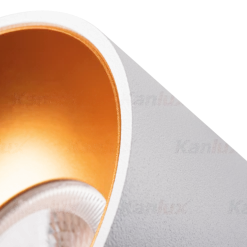 LED GU10 Deckenspot Weiß Gold rund - für 1 LED GU10 Spot