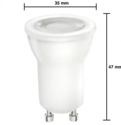 LED GU10 - Ø35mm - 4W entspricht 40W - 6000K Tageslichtweiß