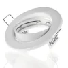 LED GU10 / MR16 Strahler - 74mm Einbaurahmen - weiß- rund - schwenkbar - Einbaugröße 82mm