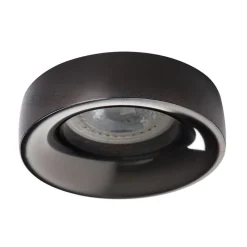 LED GU10 Strahler Einbaurahmen Grau rund - für 1 LED GU10 Spot