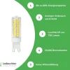 LED G9 - 8W entspricht 70W - 2700K Warmweiß -64x19 mm