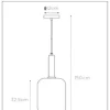 LED Hanglamp JOANET mat goud - E27 fitting - Fumé