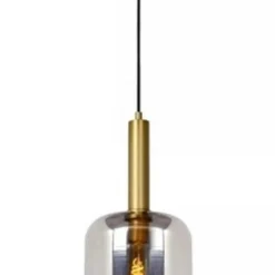 LED Hanglamp JOANET mat goud - E27 fitting - Fumé